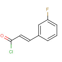 39098-87-8 (E)-3-(3-fluorophenyl)prop-2-enoyl chloride chemical structure