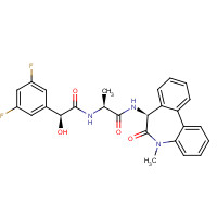 209984-57-6 (2S)-2-[[(2S)-2-(3,5-difluorophenyl)-2-hydroxyacetyl]amino]-N-[(7S)-5-methyl-6-oxo-7H-benzo[d][1]benzazepin-7-yl]propanamide chemical structure