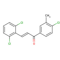 219140-58-6 (E)-1-(4-chloro-3-methylphenyl)-3-(2,6-dichlorophenyl)prop-2-en-1-one chemical structure