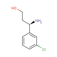 1213949-37-1 (3R)-3-amino-3-(3-chlorophenyl)propan-1-ol chemical structure