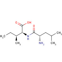 36077-41-5 (2S,3S)-2-[[(2S)-2-amino-4-methylpentanoyl]amino]-3-methylpentanoic acid chemical structure