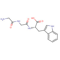 20762-32-7 (2S)-2-[[2-[(2-aminoacetyl)amino]acetyl]amino]-3-(1H-indol-3-yl)propanoic acid chemical structure