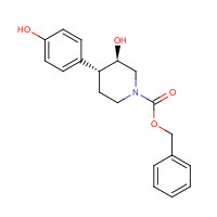 857278-37-6 benzyl (3R,4R)-3-hydroxy-4-(4-hydroxyphenyl)piperidine-1-carboxylate chemical structure
