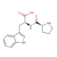 35310-39-5 (2S)-3-(1H-indol-3-yl)-2-[[(2S)-pyrrolidine-2-carbonyl]amino]propanoic acid chemical structure