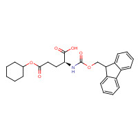 150047-85-1 (2S)-5-cyclohexyloxy-2-(9H-fluoren-9-ylmethoxycarbonylamino)-5-oxopentanoic acid chemical structure