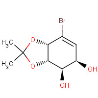 130669-72-6 (3aS,4R,5R,7aS)-7-bromo-2,2-dimethyl-3a,4,5,7a-tetrahydro-1,3-benzodioxole-4,5-diol chemical structure
