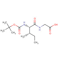 16257-05-9 2-[[(2S,3S)-3-methyl-2-[(2-methylpropan-2-yl)oxycarbonylamino]pentanoyl]amino]acetic acid chemical structure