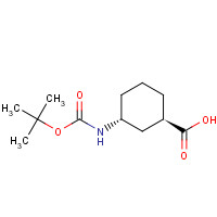 218772-92-0 (1R,3R)-3-[(2-methylpropan-2-yl)oxycarbonylamino]cyclohexane-1-carboxylic acid chemical structure