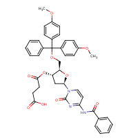 74405-44-0 4-[(2R,3S,5R)-5-(4-benzamido-2-oxopyrimidin-1-yl)-2-[[bis(4-methoxyphenyl)-phenylmethoxy]methyl]oxolan-3-yl]oxy-4-oxobutanoic acid chemical structure