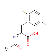 266360-55-8 (2R)-2-acetamido-3-(2,5-difluorophenyl)propanoic acid chemical structure
