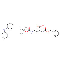 214852-61-6 N-cyclohexylcyclohexanamine;(2R)-4-[(2-methylpropan-2-yl)oxycarbonylamino]-2-(phenylmethoxycarbonylamino)butanoic acid chemical structure