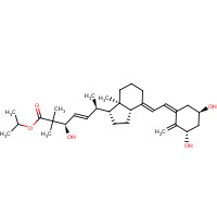 156965-06-9 propan-2-yl (E,3R,6R)-6-[(1R,3aS,4E,7aR)-4-[(2Z)-2-[(3S,5R)-3,5-dihydroxy-2-methylidenecyclohexylidene]ethylidene]-7a-methyl-2,3,3a,5,6,7-hexahydro-1H-inden-1-yl]-3-hydroxy-2,2-dimethylhept-4-enoate chemical structure