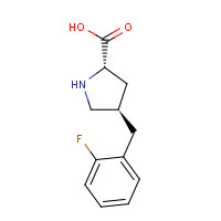 1049977-87-8 (2S,4R)-4-[(2-fluorophenyl)methyl]pyrrolidine-2-carboxylic acid chemical structure