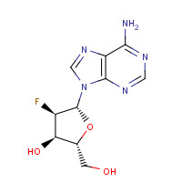 64183-27-3 (2R,3R,4R,5R)-5-(6-aminopurin-9-yl)-4-fluoro-2-(hydroxymethyl)oxolan-3-ol chemical structure