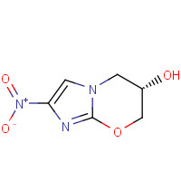 187235-08-1 (6S)-2-nitro-6,7-dihydro-5H-imidazo[2,1-b][1,3]oxazin-6-ol chemical structure