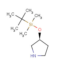 207113-36-8 tert-butyl-dimethyl-[(3S)-pyrrolidin-3-yl]oxysilane chemical structure