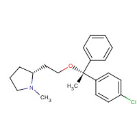 15686-51-8 (2R)-2-[2-[(1R)-1-(4-chlorophenyl)-1-phenylethoxy]ethyl]-1-methylpyrrolidine chemical structure