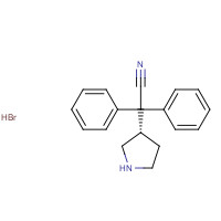 194602-27-2 2,2-diphenyl-2-[(3S)-pyrrolidin-3-yl]acetonitrile;hydrobromide chemical structure