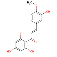 75679-30-0 (E)-3-(3-hydroxy-4-methoxyphenyl)-1-(2,4,6-trihydroxyphenyl)prop-2-en-1-one chemical structure