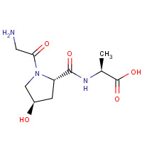 62147-09-5 (2S)-2-[[(2S,4R)-1-(2-aminoacetyl)-4-hydroxypyrrolidine-2-carbonyl]amino]propanoic acid chemical structure