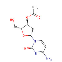 72560-69-1 [(2R,3S,5R)-5-(4-amino-2-oxopyrimidin-1-yl)-2-(hydroxymethyl)oxolan-3-yl] acetate chemical structure