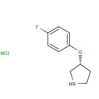 1314419-67-4 (3R)-3-(4-fluorophenoxy)pyrrolidine;hydrochloride chemical structure