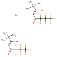 38926-19-1 copper;(Z)-1,1,1,2,2,3,3-heptafluoro-6-hydroxy-7,7-dimethyloct-5-en-4-one chemical structure