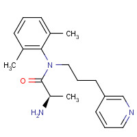 141725-10-2 (2R)-2-amino-N-(2,6-dimethylphenyl)-N-(3-pyridin-3-ylpropyl)propanamide chemical structure