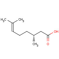 18951-85-4 (3R)-3,7-dimethyloct-6-enoic acid chemical structure
