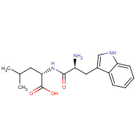 13123-35-8 (2S)-2-[[(2S)-2-amino-3-(1H-indol-3-yl)propanoyl]amino]-4-methylpentanoic acid chemical structure