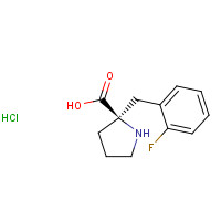 1049740-12-6 (2R)-2-[(2-fluorophenyl)methyl]pyrrolidine-2-carboxylic acid;hydrochloride chemical structure