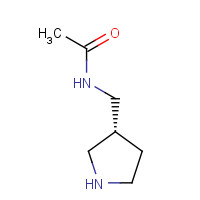 1225062-97-4 N-[[(3R)-pyrrolidin-3-yl]methyl]acetamide chemical structure