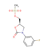 380380-55-2 [(5R)-3-(3-fluorophenyl)-2-oxo-1,3-oxazolidin-5-yl]methyl methanesulfonate chemical structure