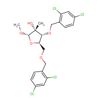 443642-31-7 (2S,3R,4R,5R)-4-[(2,4-dichlorophenyl)methoxy]-5-[(2,4-dichlorophenyl)methoxymethyl]-2-methoxy-3-methyloxolan-3-ol chemical structure