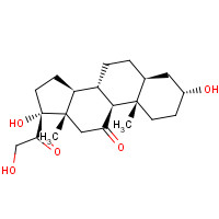 547-77-3 (3R,5S,8S,9S,10S,13S,14S,17R)-3,17-dihydroxy-17-(2-hydroxyacetyl)-10,13-dimethyl-2,3,4,5,6,7,8,9,12,14,15,16-dodecahydro-1H-cyclopenta[a]phenanthren-11-one chemical structure