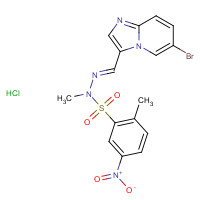 372196-77-5 N-[(E)-(6-bromoimidazo[1,2-a]pyridin-3-yl)methylideneamino]-N,2-dimethyl-5-nitrobenzenesulfonamide;hydrochloride chemical structure