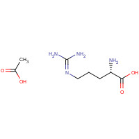 71173-62-1 acetic acid;(2S)-2-amino-5-(diaminomethylideneamino)pentanoic acid chemical structure