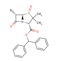 80353-26-0 benzhydryl (2S,5R,6S)-6-bromo-3,3-dimethyl-4,7-dioxo-4$l^{4}-thia-1-azabicyclo[3.2.0]heptane-2-carboxylate chemical structure