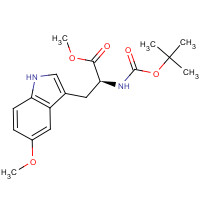 1235346-28-7 methyl (2S)-3-(5-methoxy-1H-indol-3-yl)-2-[(2-methylpropan-2-yl)oxycarbonylamino]propanoate chemical structure