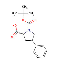 158567-91-0 (2R,4R)-1-[(2-methylpropan-2-yl)oxycarbonyl]-4-phenylpyrrolidine-2-carboxylic acid chemical structure