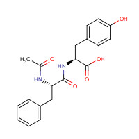 2365-53-9 (2S)-2-[[(2S)-2-acetamido-3-phenylpropanoyl]amino]-3-(4-hydroxyphenyl)propanoic acid chemical structure