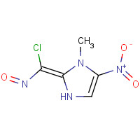 33420-93-8 (2Z)-2-[chloro(nitroso)methylidene]-3-methyl-4-nitro-1H-imidazole chemical structure