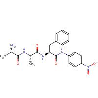 61043-41-2 (2S)-2-[[(2S)-2-[[(2S)-2-aminopropanoyl]amino]propanoyl]amino]-N-(4-nitrophenyl)-3-phenylpropanamide chemical structure