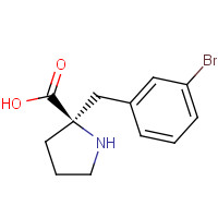 1049980-83-7 (2R)-2-[(3-bromophenyl)methyl]pyrrolidine-2-carboxylic acid chemical structure