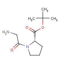 60166-68-9 tert-butyl (2S)-1-(2-aminoacetyl)pyrrolidine-2-carboxylate chemical structure