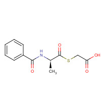 138079-74-0 2-[(2R)-2-benzamidopropanoyl]sulfanylacetic acid chemical structure