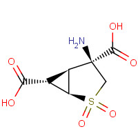 635318-11-5 (1R,4S,5S,6S)-4-amino-2,2-dioxo-2$l^{6}-thiabicyclo[3.1.0]hexane-4,6-dicarboxylic acid chemical structure