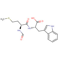 60189-52-8 (2S)-2-[[(2S)-2-formamido-4-methylsulfanylbutanoyl]amino]-3-(1H-indol-3-yl)propanoic acid chemical structure