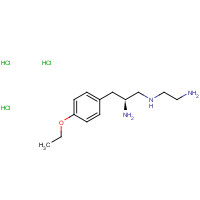 221640-06-8 (2S)-1-N-(2-aminoethyl)-3-(4-ethoxyphenyl)propane-1,2-diamine;trihydrochloride chemical structure