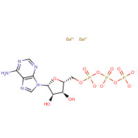 22887-44-1 [[[(2R,3S,4R,5R)-5-(6-aminopurin-9-yl)-3,4-dihydroxyoxolan-2-yl]methoxy-oxidophosphoryl]oxy-oxidophosphoryl] phosphate;barium(2+) chemical structure